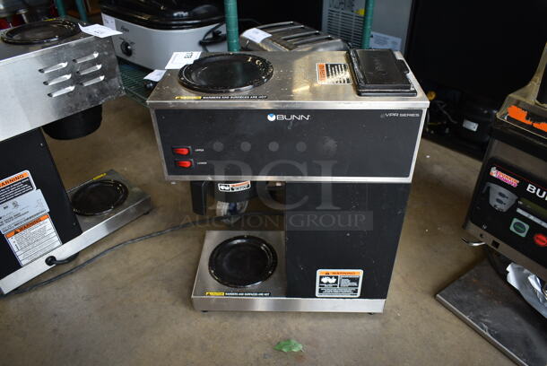 2021 Bunn VPR Stainless Steel Commercial Single Burner Coffee Machine w/ Poly Brew Basket. 120 Volts, 1 Phase. 