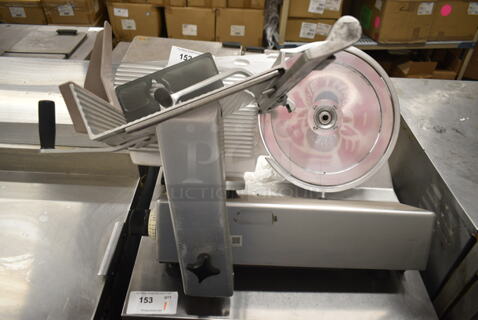 Bizerba GSP Stainless Steel Commercial Countertop Meat Slicer. 