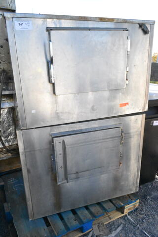 Stainless Steel Commercial Double Deck Cabinet. 