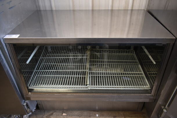 Stainless Steel Commercial Floor Style Deli Display Case Merchandiser. Tested and Does Not Power On