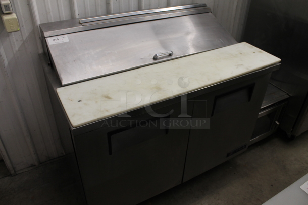 True TSSU-48-12 Stainless Steel Commercial Sandwich Salad Prep Table Bain Marie Mega Top on Commercial Casters. 115 Volts, 1 Phase. Tested and Working!