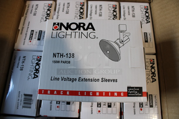 12 BRAND NEW IN BOX! Nora Model NTH-138B Line Voltage Extension Sleeves. 12 Times Your Bid! 