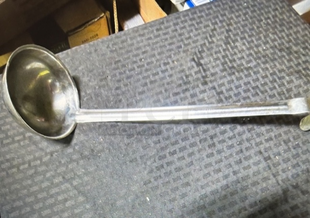 One 12oz Stainless Steel Ladle.