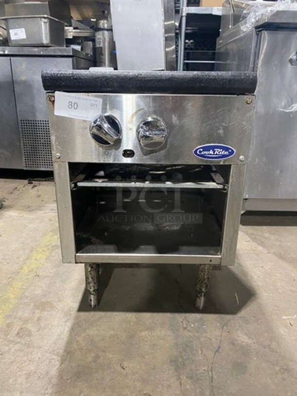 LATE MODEL! 2022 Cook Rite Commercial Countertop Gas Powered Single Burner Stock Pot Range! Stainless Steel! On Small Legs! 