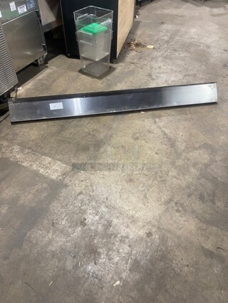 All Stainless Steel! Wall Mounted Commercial Shelf With Backsplash!