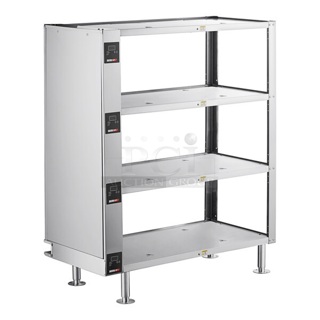 BRAND NEW SCRATCH AND DENT! ServIt 423HSW20404 43" x 20 1/8" 4-Shelf Heated Shelf Warmer / Take-Out Station. 120 Volts, 1 Phase. 