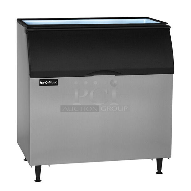 BRAND NEW SCRATCH AND DENT! 2024 Ice-O-Matic B110PSB Stainless Steel Commercial 854 lb. Ice Bin. 