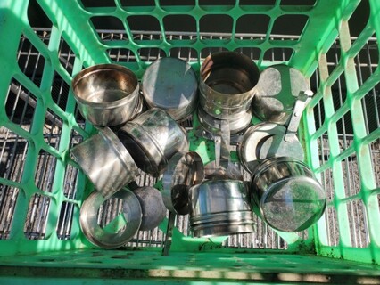 One Lot of Stainless Steel Chafer Fuel Holders