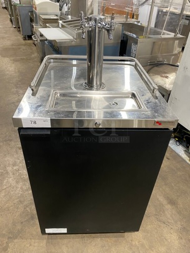 LATE MODEL! 2019 Micro Matic Commercial Refrigerated Dual Tap Beer Kegerator Cooler! Model: MDD23E SN: 8101670260 115V 1 Phase