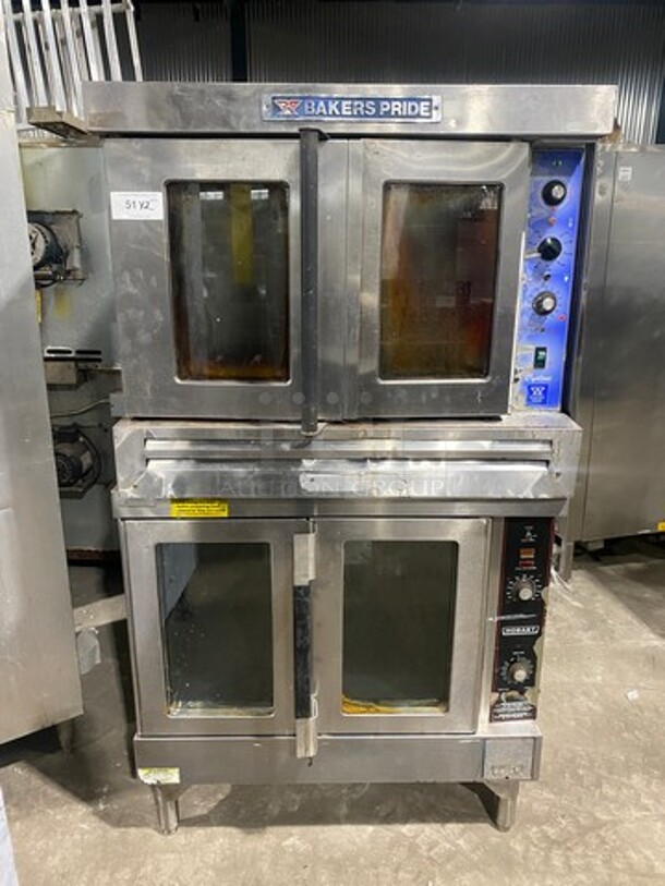 Bakers Pride Natural Gas Powered Convection Oven On Hobart Natural Gas Powered Convection! On Legs! 2 X Your Bid Makes One Unit!