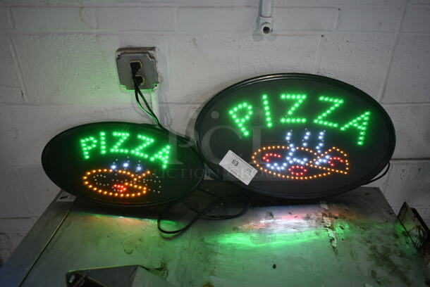 2 Pizza Light Up Signs. 2 Times Your Bid! Tested and Working!