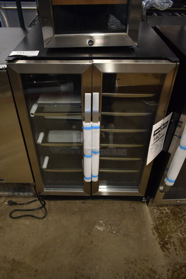 BRAND NEW SCRATCH AND DENT! Danby SBC051D1BSS 24" Built In French Door Dual Zone Beverage Fridge Wine Cooler Merchandiser. 115 Volt, 1 Phase. Tested and Working!