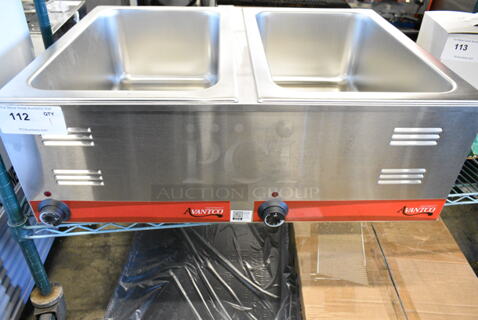 BRAND NEW SCRATCH AND DENT! Avantco 177FW200D Stainless Steel Commercial Countertop 2 Well Food Warmer. 