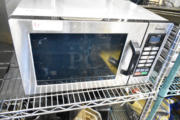 2022 Panasonic NE-1054F Stainless Steel Commercial Countertop Microwave Oven. 120 Volts, 1 Phase. - Item #1146143