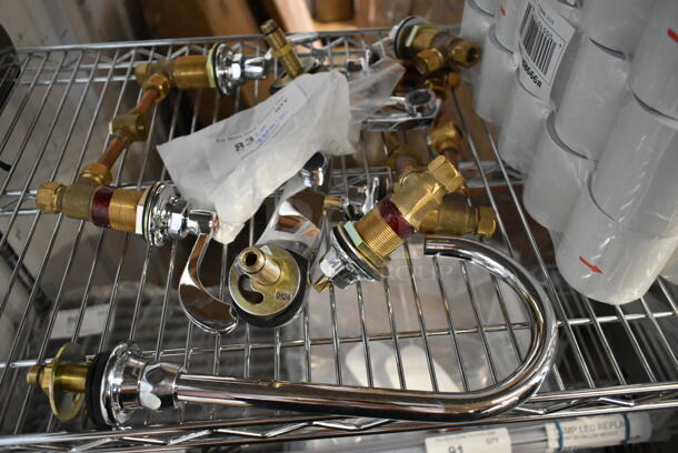 BRAND NEW SCRATCH AND DENT! Lot of Various Faucet Pieces. 