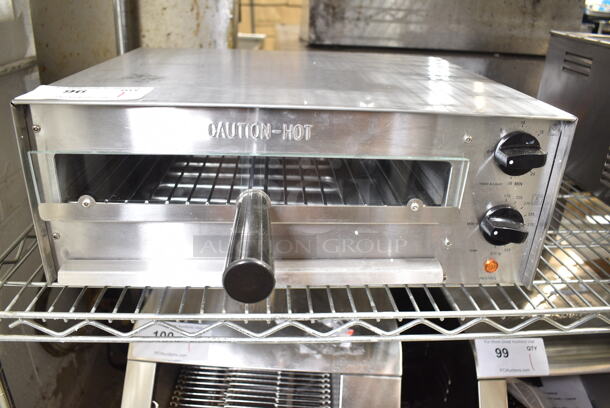 2024 Crosson FPO-13 Stainless Steel Commercial Countertop Electric Powered Pizza Oven. 120 Volts, 1 Phase. Tested and Working!