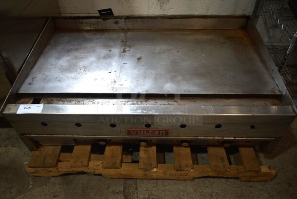 Vulcan Stainless Steel Commercial Countertop Natural Gas Powered Flat Top Griddle.
