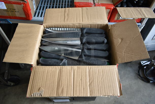 45 SHARPENED Stainless Steel Knives Including Chef Knives. 45 Times Your Bid!