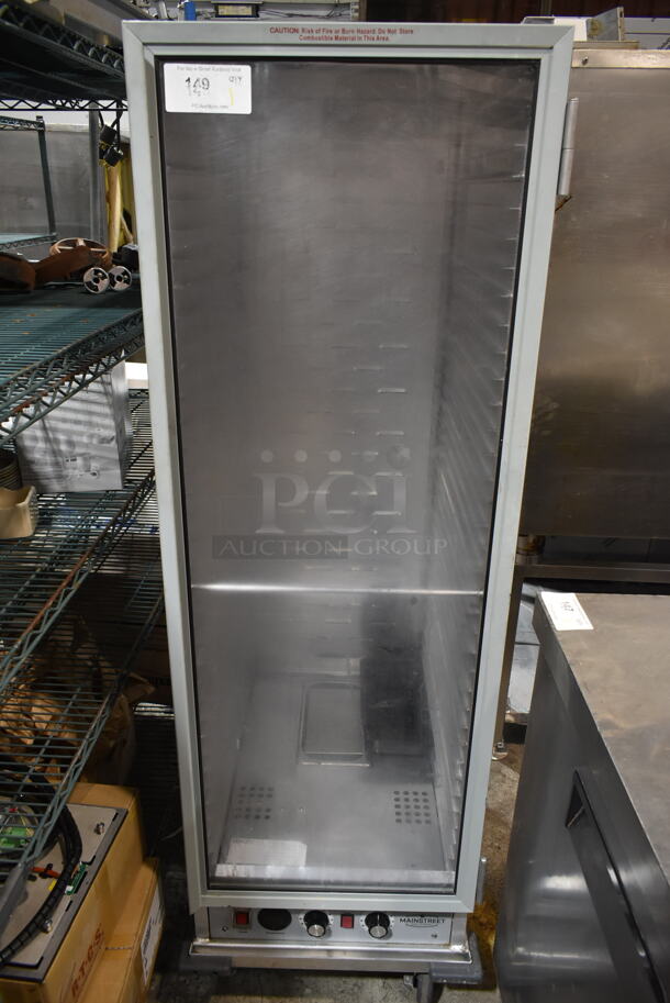 Mainstreet 541CHP1836U Metal Commercial Single Door Holding Proofing Cabinet on Commercial Casters. 120 Volts, 1 Phase. Tested and Working!