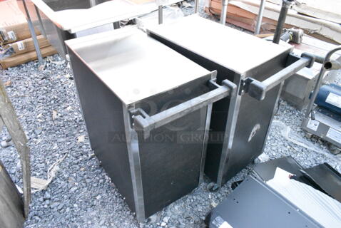 2 Vollrath 97180 Metal 3 Tier Cart on Commercial Casters. 2 Times Your Bid!