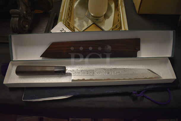 19" Shun Japanese Made Knife in Wood Pattern Sheath
