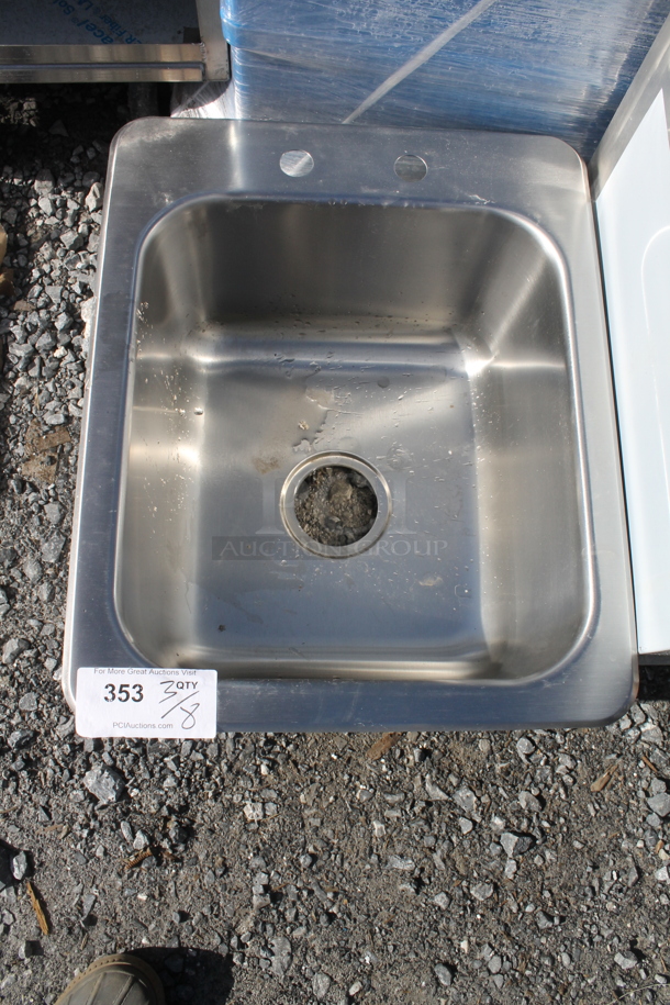 BRAND NEW SCRATCH AND DENT! Stainless Steel Single Bay Drop In Sink.