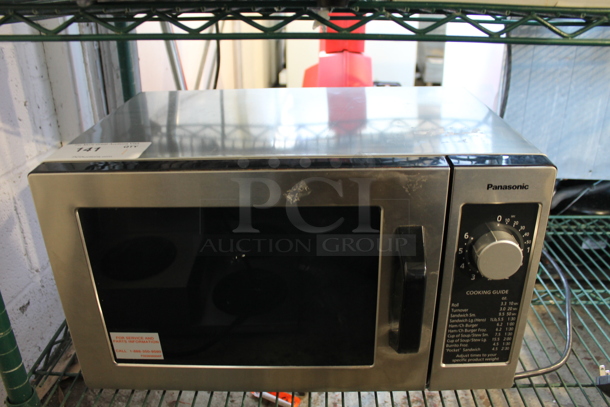 Panasonic Stainless Steel Commercial Countertop Microwave Oven. 