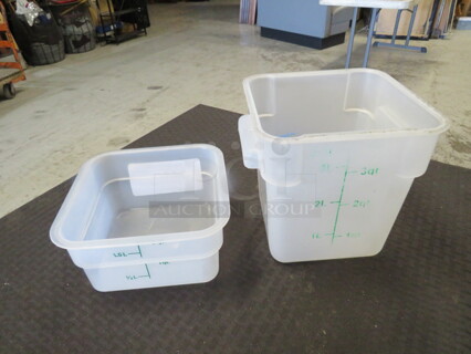 Assorted Size Food Storage Container. 2XBID