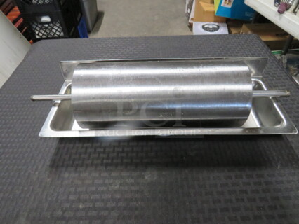 One 16 Inch Stainless Steel Butter Roller.