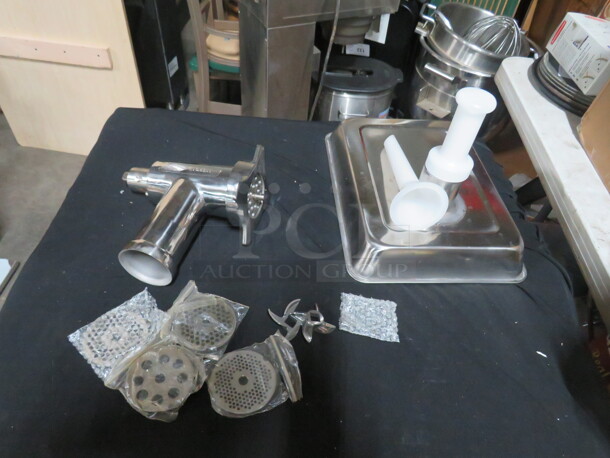 One NEW Alfa Meat Grinder Attachment. 12/22 SS CCA.