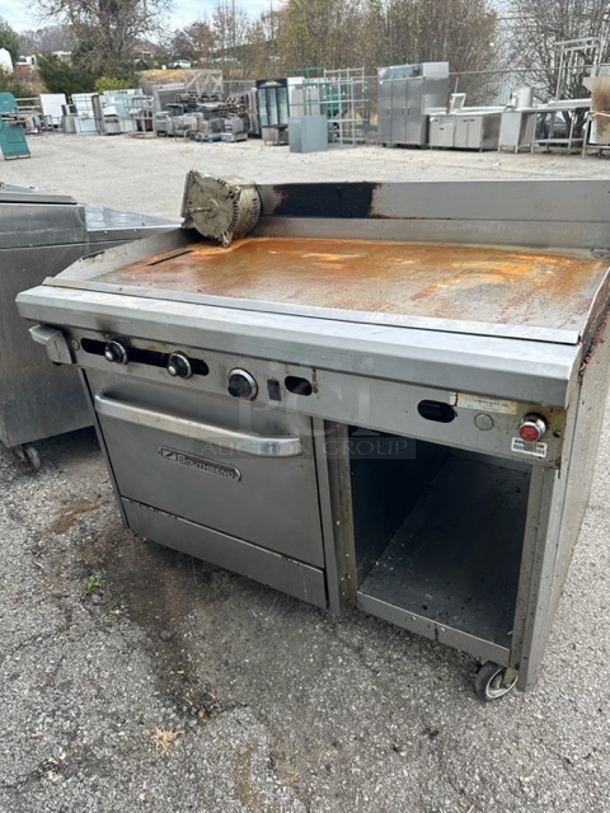 One Southbend Natural Gas Griddle Range On Casters. Model# 448AC-4T. $20,142.50. 