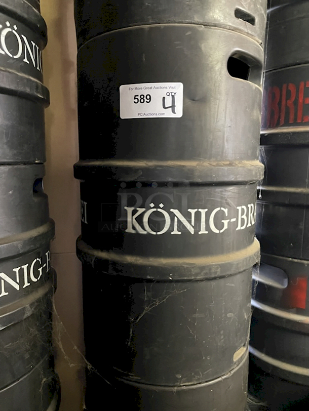 🍻50 Liter Stackable Sanke Kegs, Stainless Steel, Polyurethane Jacketed🍻 50 Liter = 13.2 gallons = 105 pints = 140 12oz bottles. 4x Your Bid