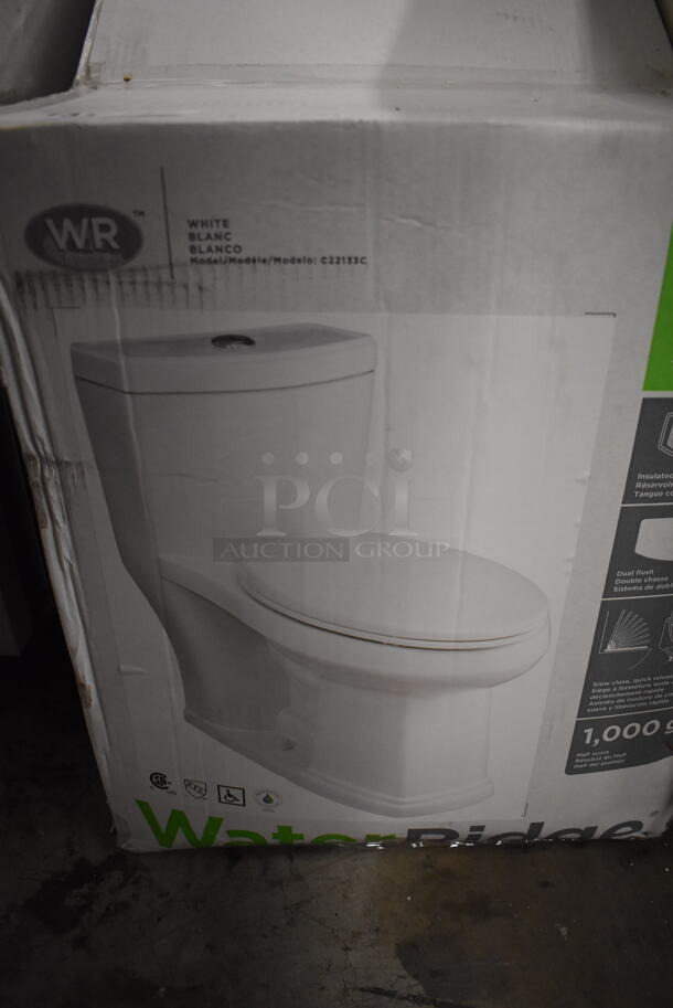 BRAND NEW IN BOX! WaterRidge C22133C White Ceramic Toilet