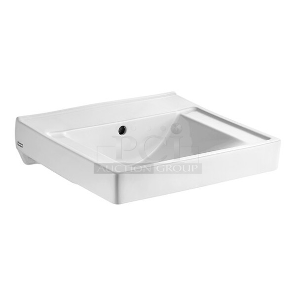 BRAND NEW SCRATCH AND DENT! American Standard Decorum 9024000EC.020 20" x 18 1/4" White Vitreous China Single Bowl Wall-Mount Lavatory with EverClean