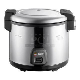 BRAND NEW SCRATCH AND DENT! Galaxy 177RCSG60 60 Cup (30 Cup Raw) Electric Rice Cooker / Warmer. 120 Volts, 1 Phase. 