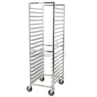 BRAND NEW SCRATCH AND DENT! 600PR20316K Regency 20 Pan End Load Stainless Steel Bun / Sheet Pan Rack - Unassembled. May Be Missing Pieces.