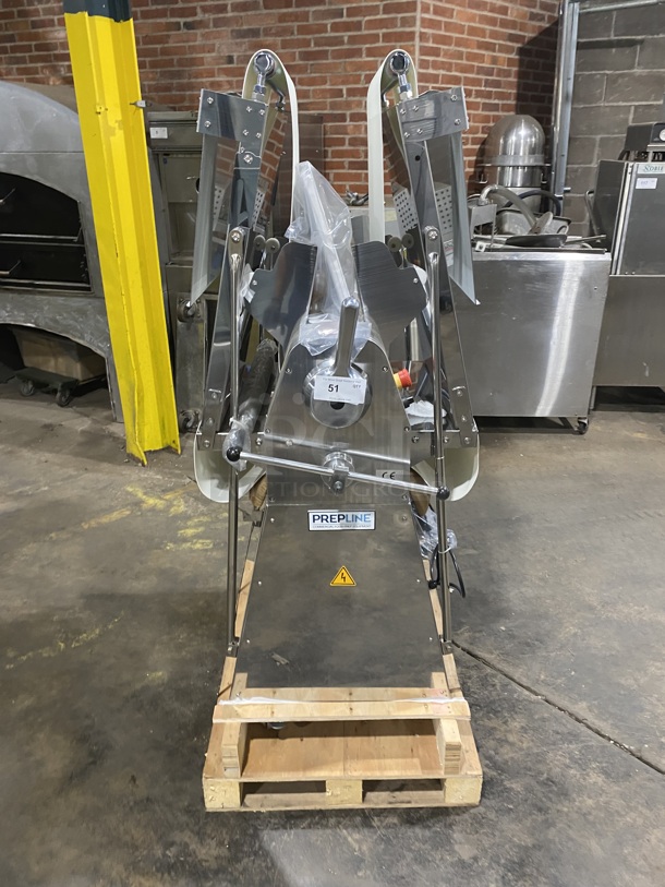 BRAND NEW! NEVER USED! AWESOME! PREPLNE Stainless Steel Reversible Dough Sheeter! Model FSS-120 Serial E21520179 120V/60Hz/1 Phase