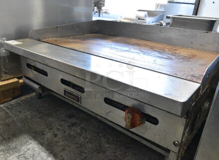 Sierra Stainless Steel Commercial Countertop Flat Top Griddle. 