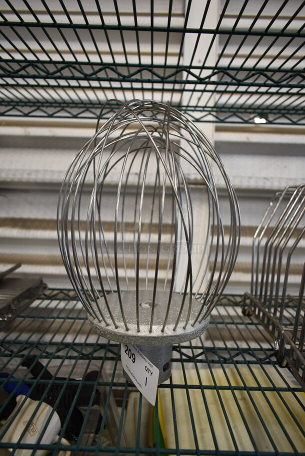 Metal Commercial Whisk Attachment.