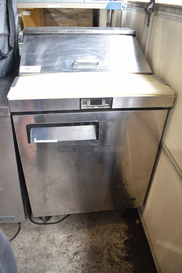 Atosa MSF830 Stainless Steel Commercial Sandwich Salad Prep Table Bain Marie Mega Top on Commercial Casters. 115 Volts, 1 Phase. Tested and Working!