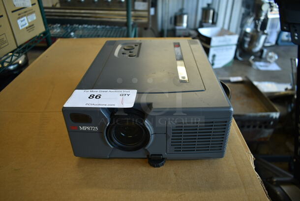 3M MP8725 LCD Projector. 100-120/220-240 Volts, 1 Phase.