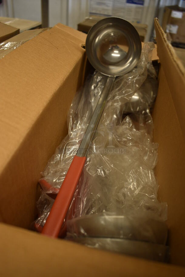 7 BRAND NEW IN BOX! Stainless Steel Ladles. 15". 7 Times Your Bid!