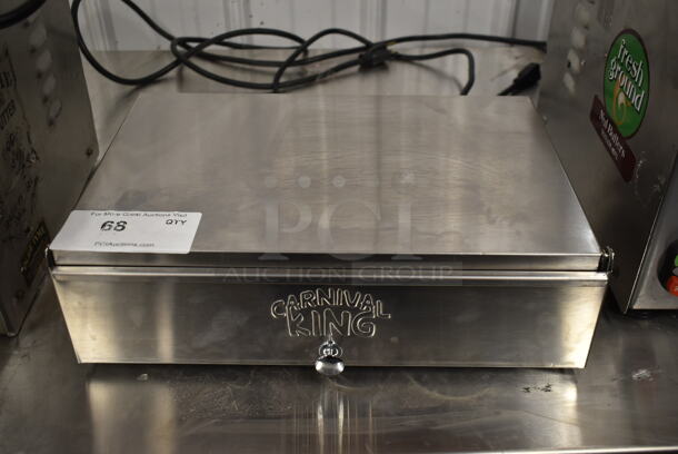 BRAND NEW SCRATCH AND DENT! Carnival King 382BW24D Stainless Steel Commercial Countertop 24 Hot Dog Bun Warmer. 120 Volts, 1 Phase. Tested and Working!