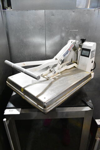 Dough Xpress TXM-20 Metal Commercial Countertop Dough Press. 220 Volts, 1 Phase. 