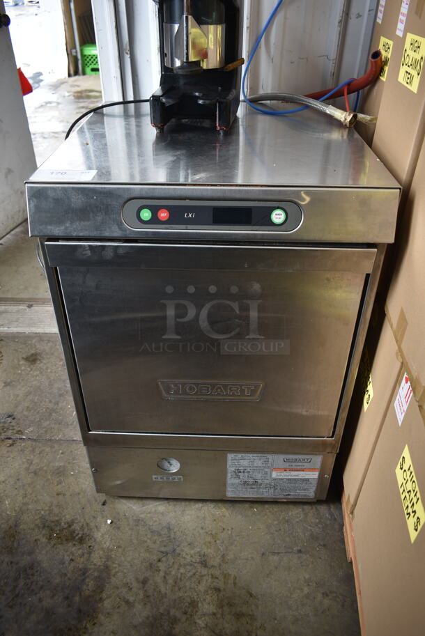 Hobart LXIH Stainless Steel Commercial Undercounter Dishwasher. 120/208-240 Volts, 1 Phase. 