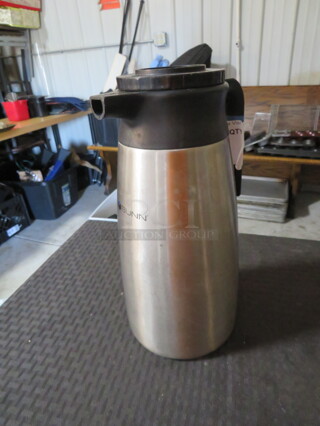 One Bunn Stainless Steel Coffee Server.