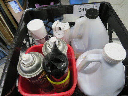 One Lot Of Assorted Chemicals. NO SHIPPING!