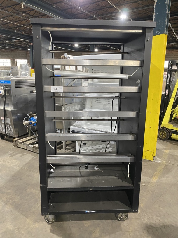 Lakeside Commercial Portable Dry Deli/Bakery Display Rack Merchandiser! On Casters!