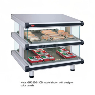 BRAND NEW SCRATCH AND DENT! Hatco GR2SD Metal Commercial Self Service Countertop Heated Display Shelf. 