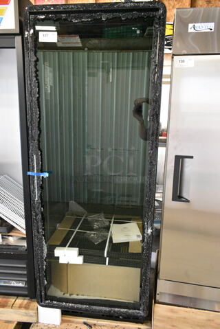 BRAND NEW SCRATCH AND DENT! 2024 True CVM-27-HC Metal Commercial Single Door Reach In Cooler Merchandiser w/ Poly Coated Racks. See Pictures for Broken Glass. 115 Volts, 1 Phase. Tested and Working!